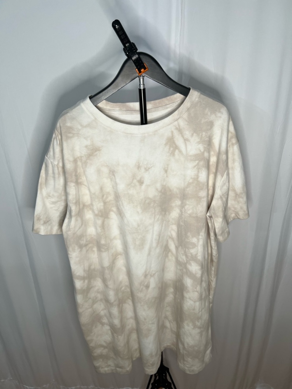a new day White Tee with Subtle Gray Print